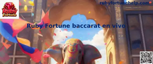 Ruby Fortune baccarat en vivo con mesa de baccarat en directo