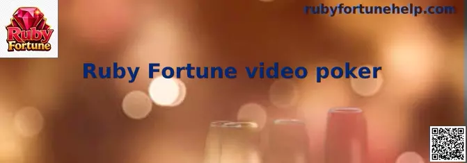 Interfaz de Ruby Fortune video poker